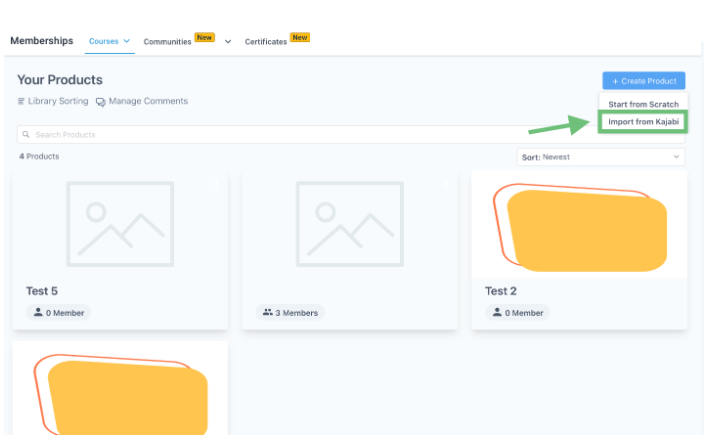 Import from Kajabi | Zapiy